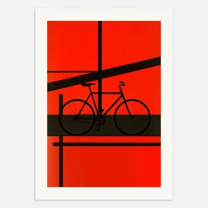 Póster de arte abstracto geométrico, bicicleta - Póster Posterscape Creative Studio
