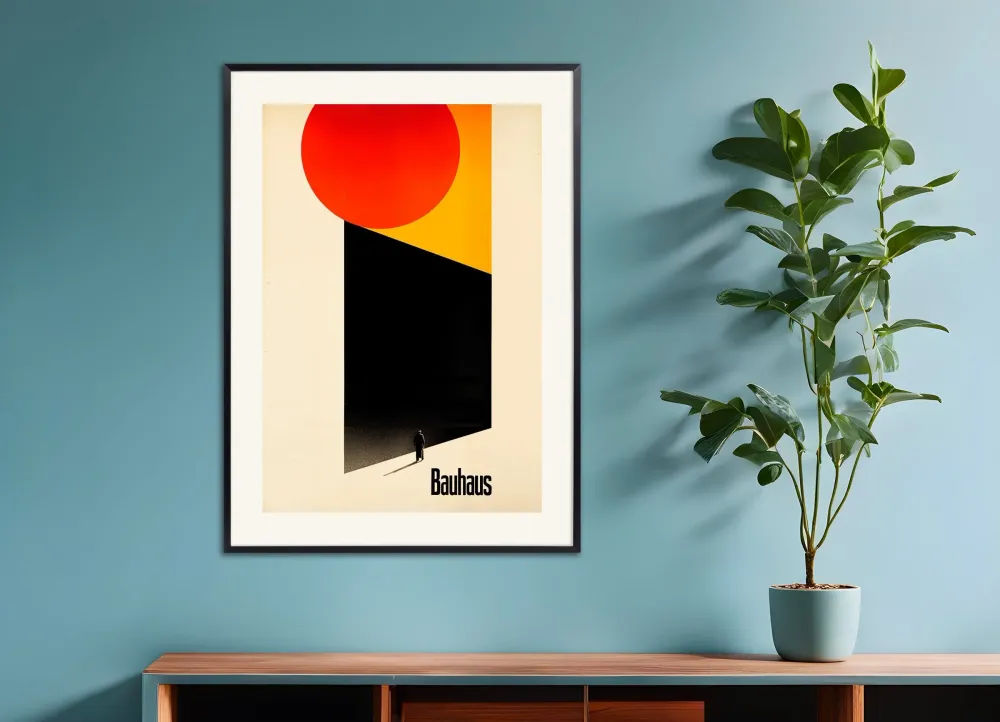 Póster Bauhaus, enfrentando lo desconocido Posterscape Creative Studio