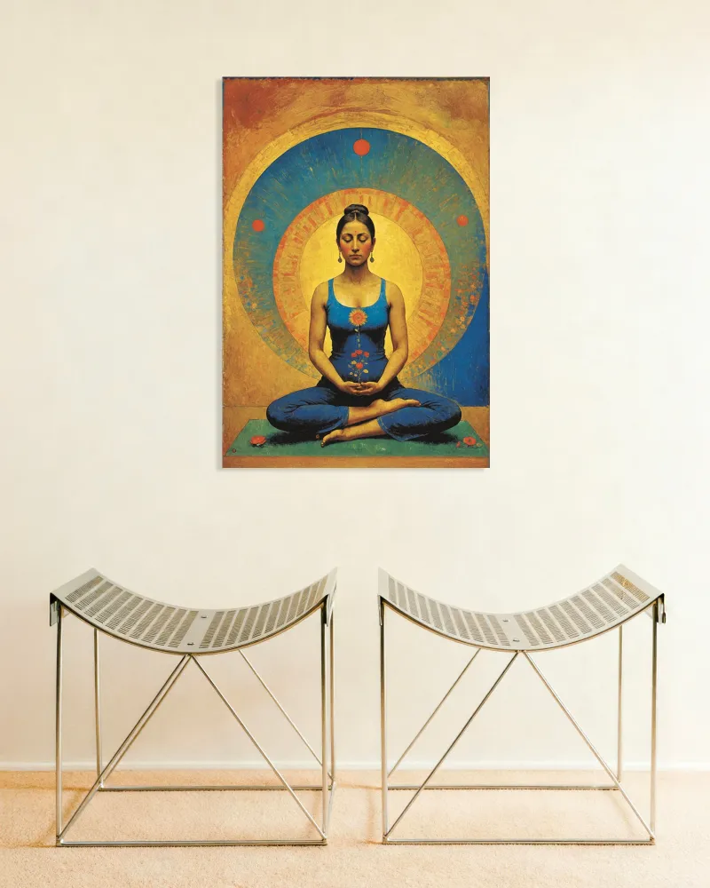 Póster de Meditación Zen – Arte de pared de Equilibrio Interior Posterscape Creative Studio