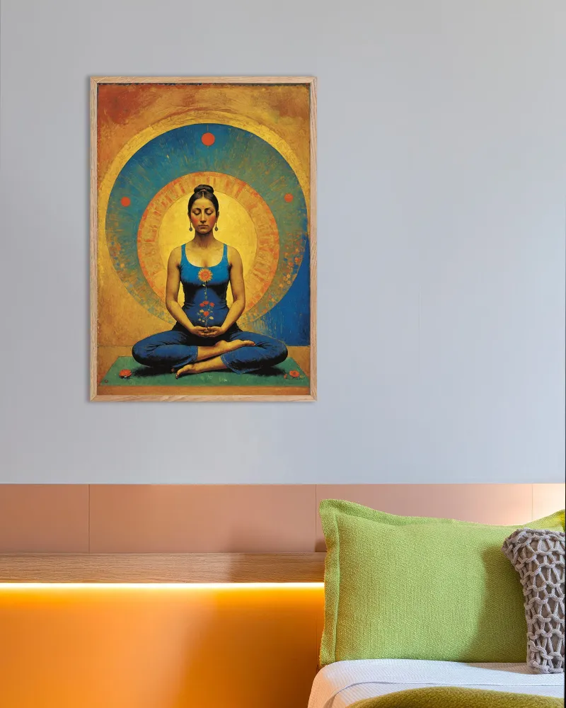 Póster de Meditación Zen – Arte de pared de Equilibrio Interior Posterscape Creative Studio