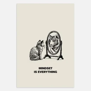 Póster motivacional de gato Posterscape Creative Studio