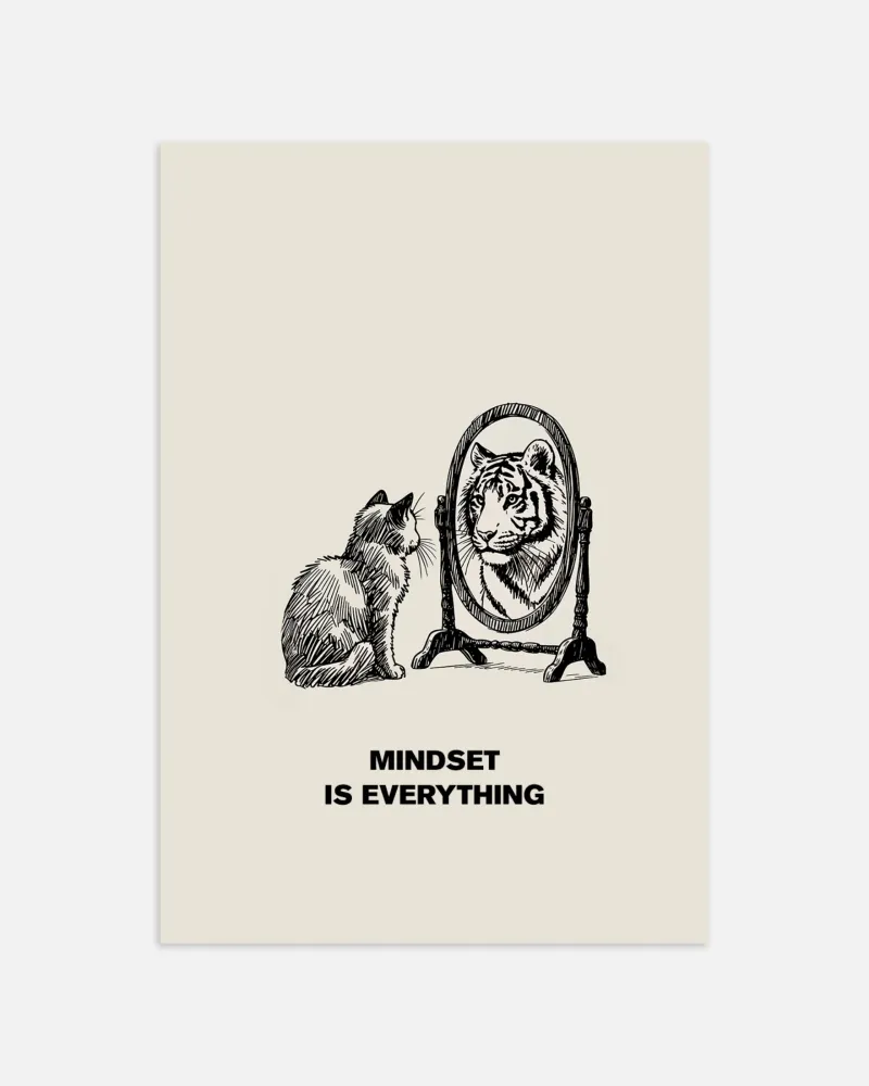 Póster motivacional de gato Posterscape Creative Studio