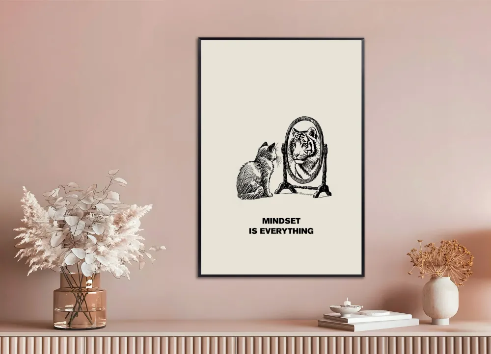 Póster motivacional de gato Posterscape Creative Studio