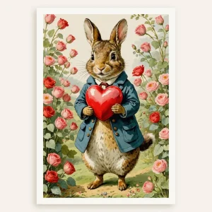 Póster de Peter Rabbit, Dí de San Valentín Posterscape Creative Studio