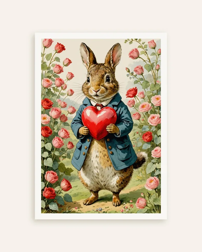 Póster de Peter Rabbit, Dí de San Valentín Posterscape Creative Studio