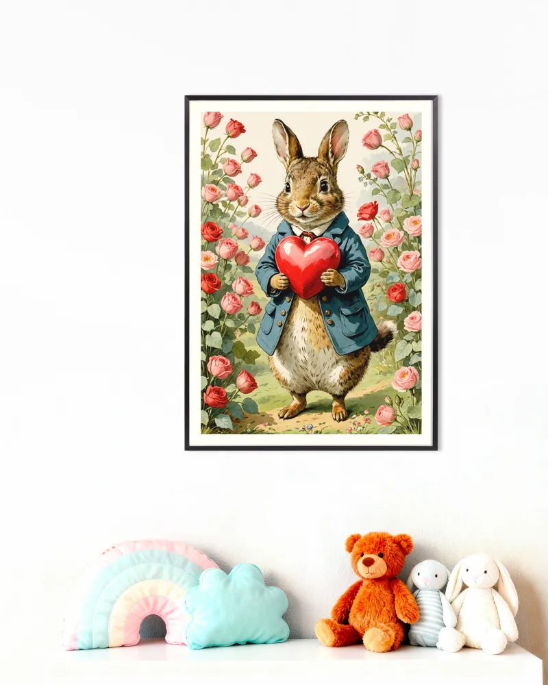 Póster de Peter Rabbit, Dí de San Valentín Posterscape Creative Studio