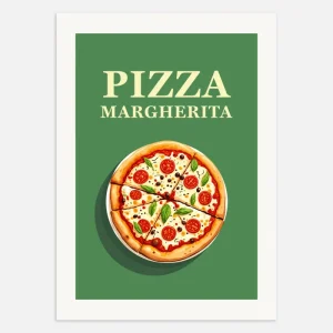 Póster de Pizza, Margherita Posterscape Creative Studio