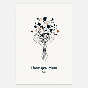 Regalo del Dí de la Madre, ramo de flores - Póster Posterscape Creative Studio