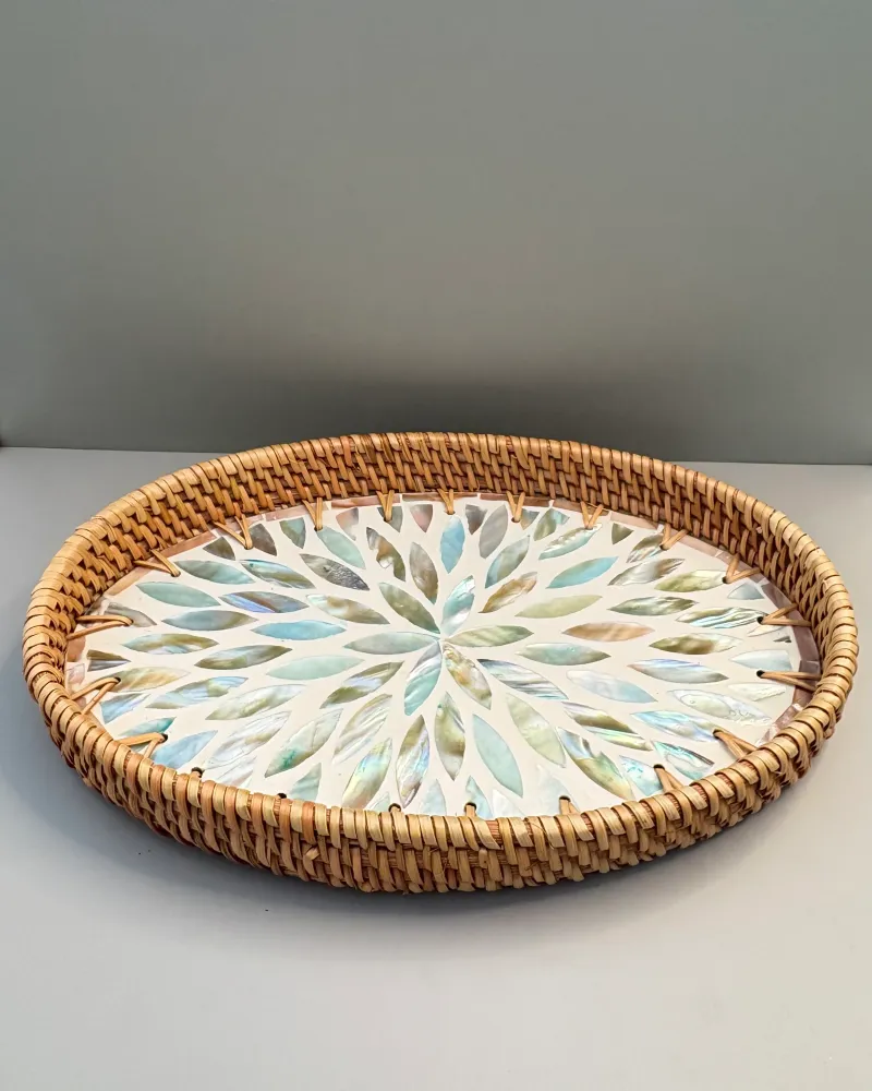 Charola decorativa oval Laguna Pot & Decor