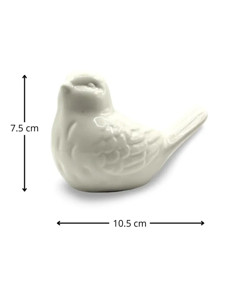 Figura decorativa ave de cerámica Estela Pot & Decor