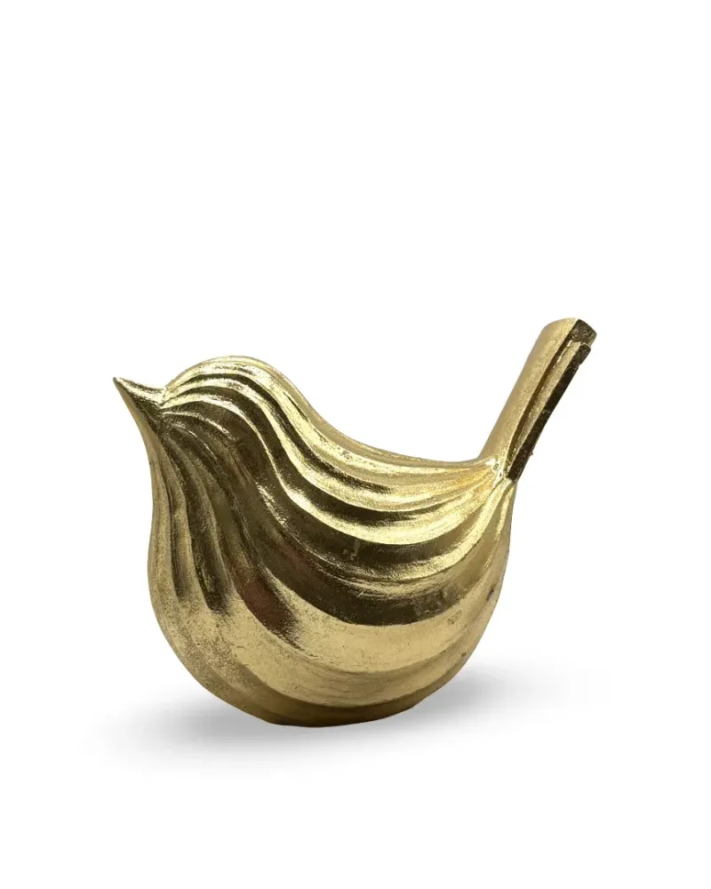 Figura decorativa de ave de poliresina Ornia Pot & Decor