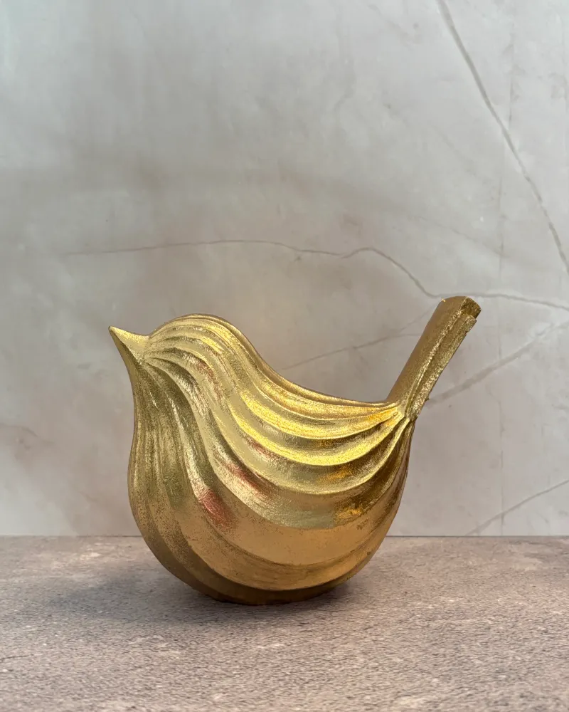 Figura decorativa de ave de poliresina Ornia Pot & Decor