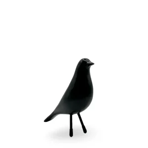Figura decorativa ave de resina Noir Pot & Decor
