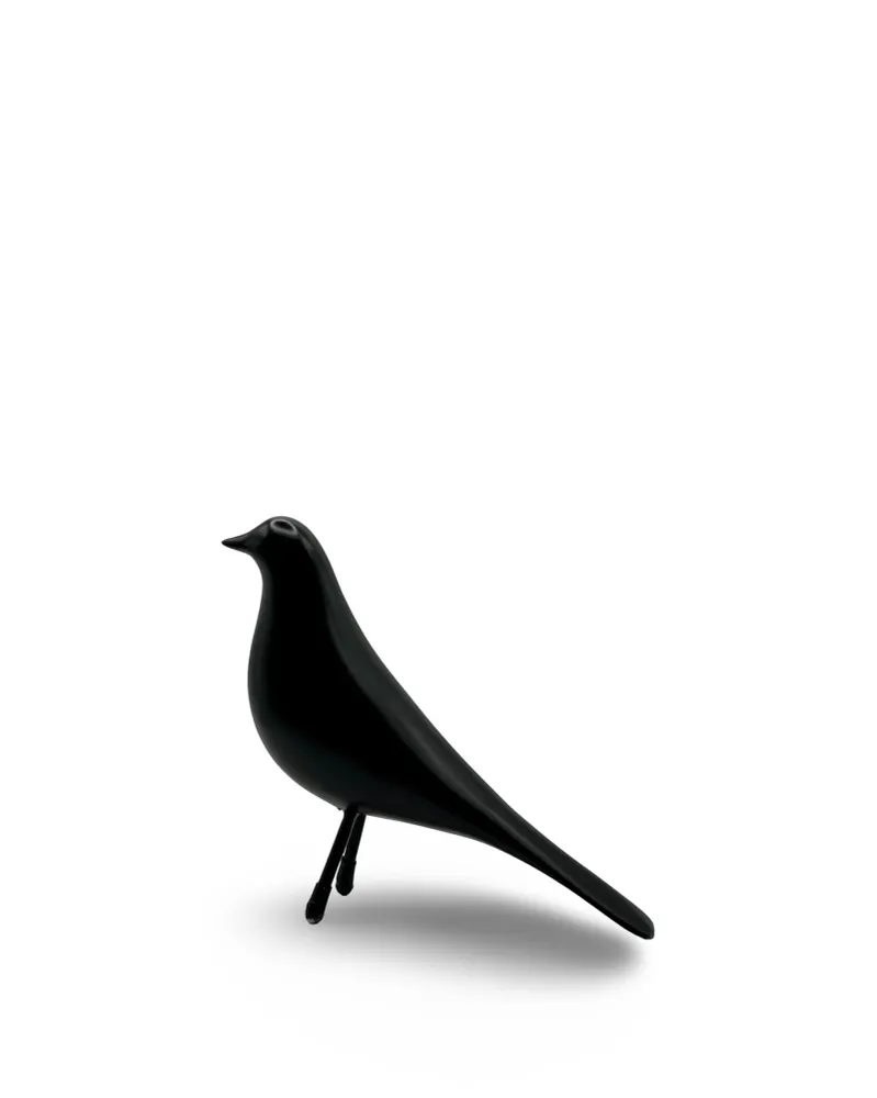 Figura decorativa ave de resina Noir Pot & Decor