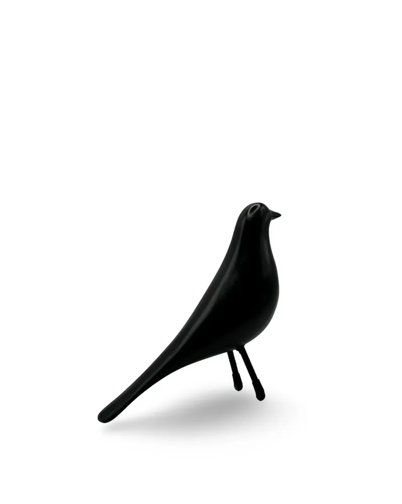 Figura decorativa ave de resina Noir Pot & Decor