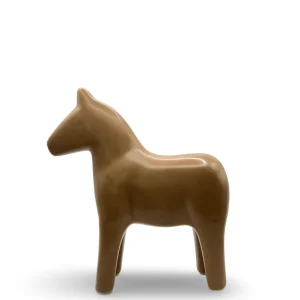 Figura decorativa de caballo minimalista Marron Pot & Decor
