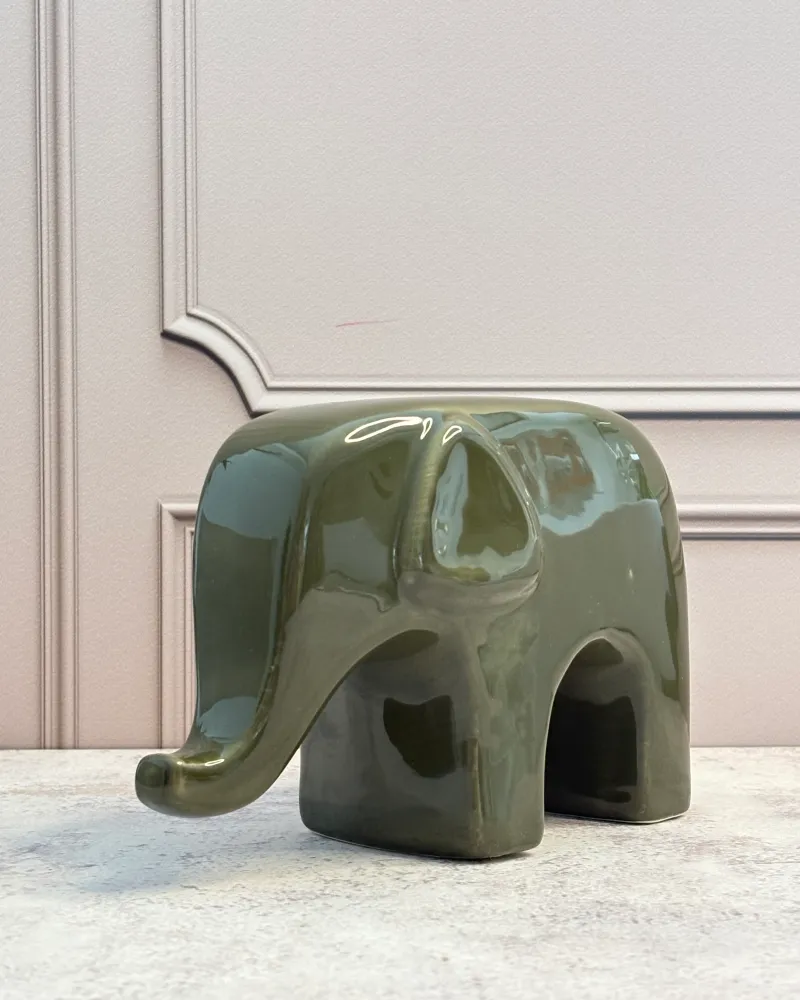 Figura decorativa elefante de cerámica Pot & Decor