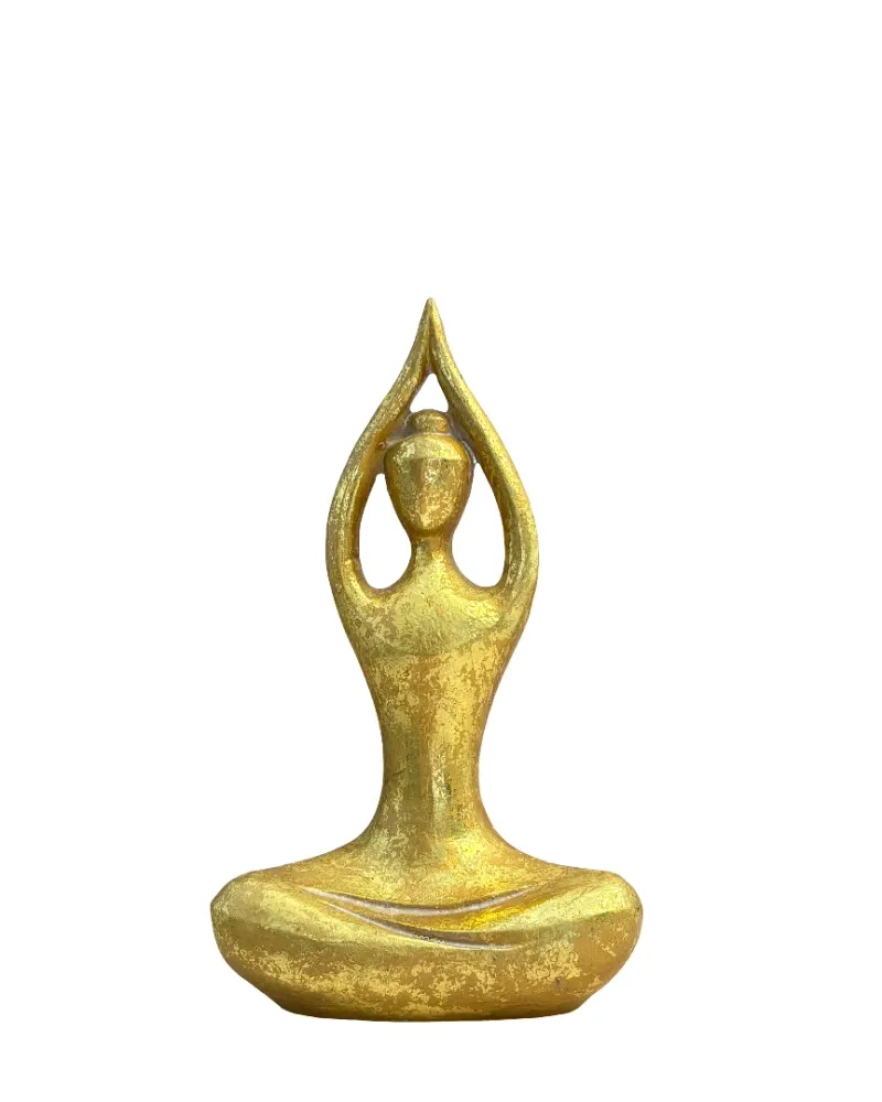 Figura decorativa mujer loto Pot & Decor