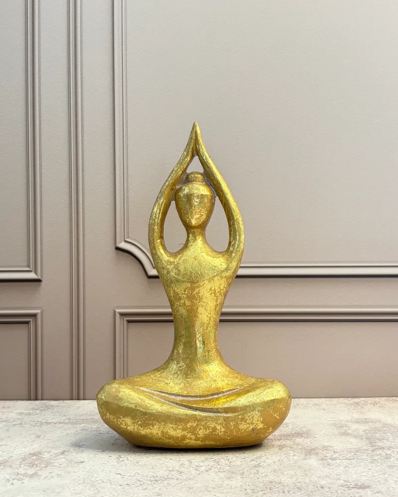 Figura decorativa mujer loto Pot & Decor