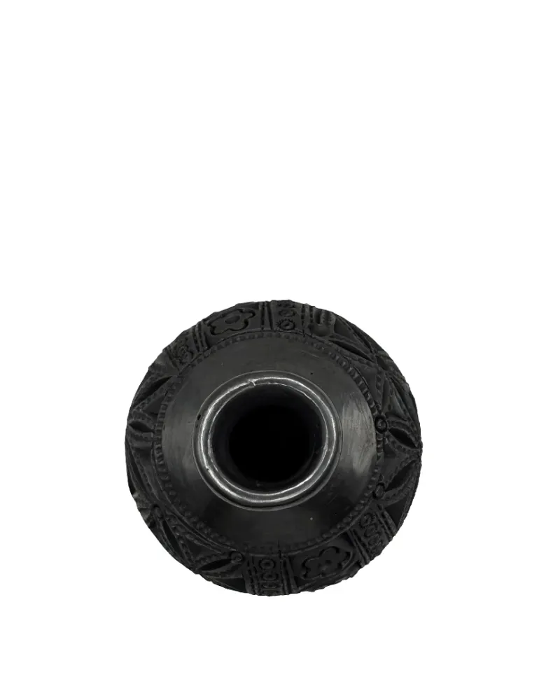 Florero mini barro negro Flores Pot & Decor