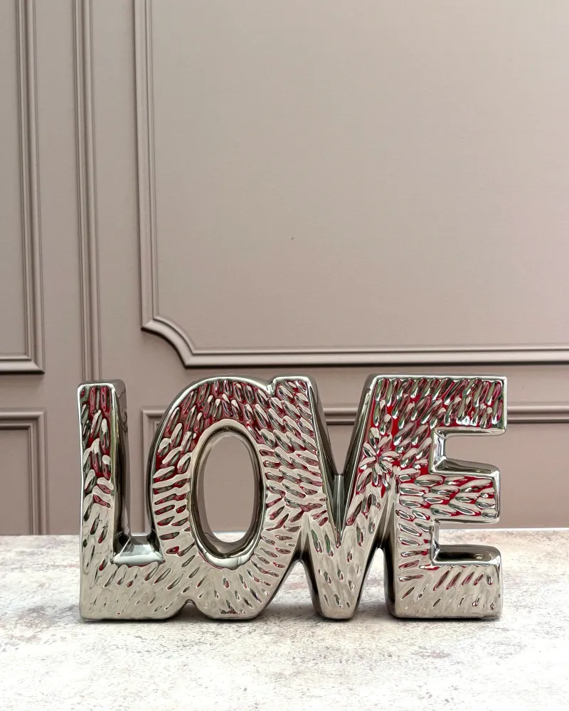 Letrero decorativo Love de cerámica Pot & Decor