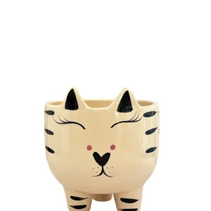 Maceta de cerámica felino grande Pot & Decor