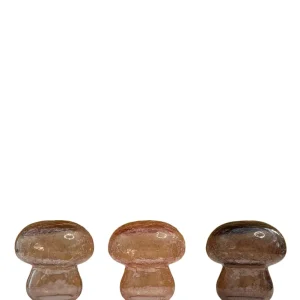 Set de 3 hongos decorativos de cristal Pot & Decor