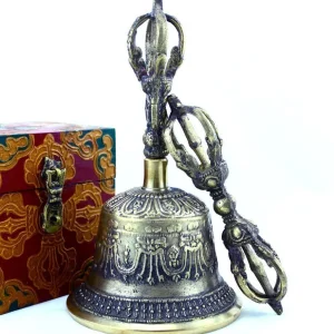 Campana y Dorje de 8 pulgadas Prajwol /NepaCrafts
