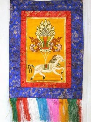 Colgante de pared de caballo de viento Prajwol /NepaCrafts