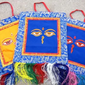 Colgante de pared con ojo de Buda Prajwol /NepaCrafts