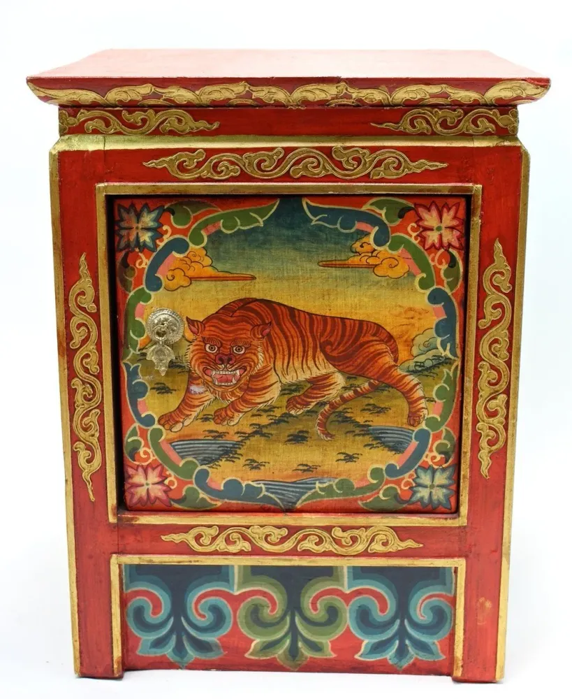 Gabinete del tigre y el león Prajwol /NepaCrafts
