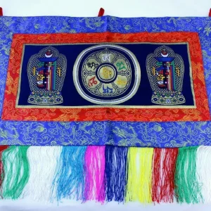 Om Kalachakra colgante de pared Prajwol /NepaCrafts