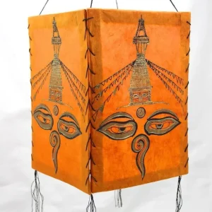 Linterna de papel Lokta con ojos de Buda Prajwol /NepaCrafts