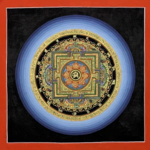 Oro Cósmico Om Mandala Thangka Prajwol /NepaCrafts