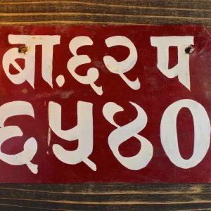 Placa de matrícula nepalí 7,5" x 5" Prajwol /NepaCrafts
