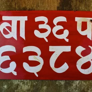 Placa de matrícula nepalí 9,5" x 5,75" Prajwol /NepaCrafts