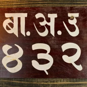 Placa de matrícula nepalí 8" x 5,75" Prajwol /NepaCrafts