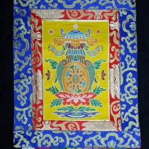 Símbolo auspicioso Tashi Tagge pared colgante Prajwol /NepaCrafts