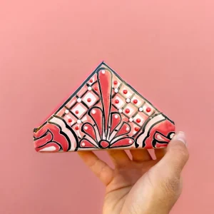PRE-ORDENA Servilletero Talavera Rosa (ENVÍO EN APROX. 6-12 SEMANAS)