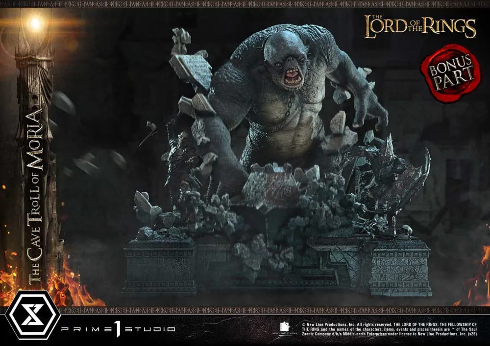 El Señor de los Anillos Estatua Premium Masterline Series 1/6 Cave Troll Moria Bonus Version 91 cm Prime 1 Studio