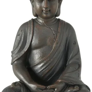 Boltze Figura Buddha seduta (altezza 20 cm, statua resina, decorazione Feng-Shui, idea regalo, per interni ed esterni) 102...