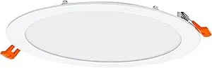 Osram Downlight Slim 225mm, LED Einbauleuchte, 22W, 6500K kaltweiß, 2000 Lumen, flaches Design, IP20, einfache Montage für...