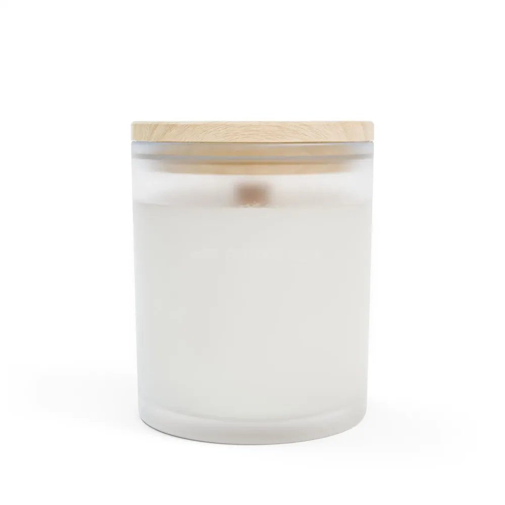 Vela perfumada "Cascada del Bosque" — Vela de soja de vidrio esmerilado de 325 ml Printify