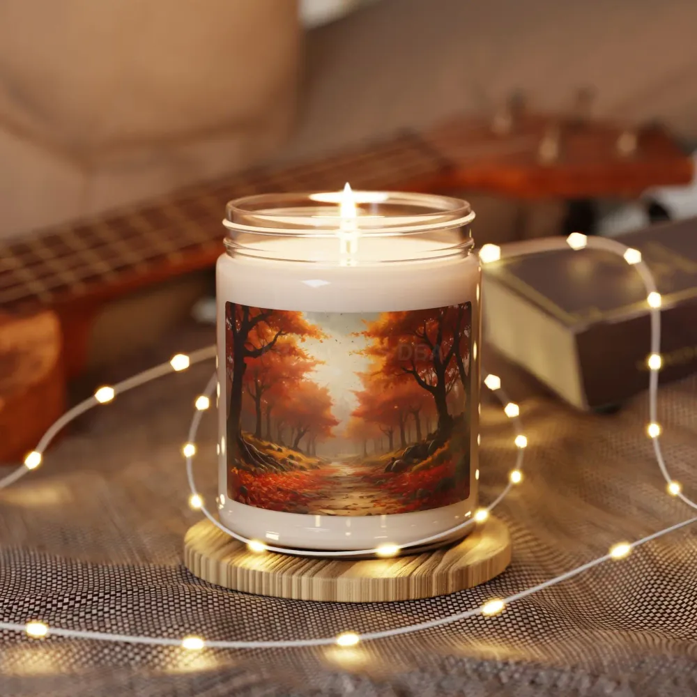 Vela de soja perfumada con aroma bosque otoñal, decoración acogedora para el hogar, regalo de aromaterapia, velas de otoño...