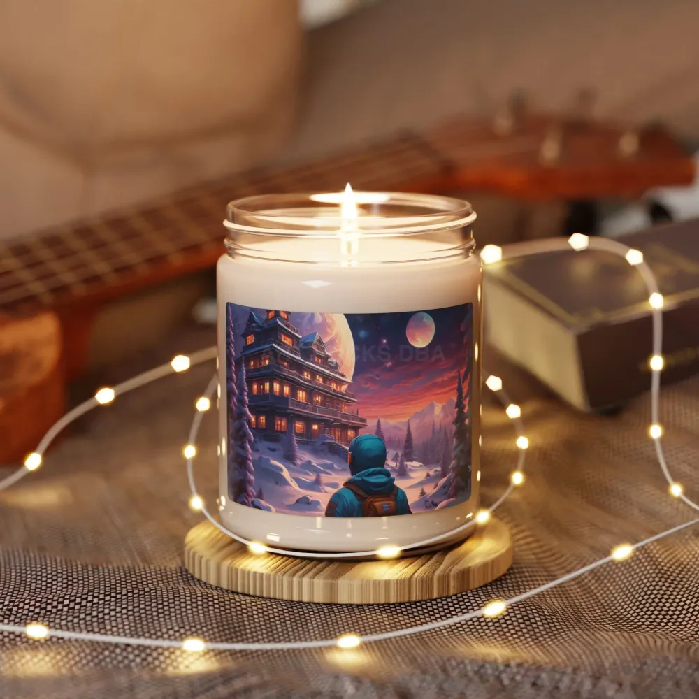 Vela de soja perfumada de invierno acogedora, 255 g | Decoración para el hogar, regalo para él/ella, relajación, aromatera...