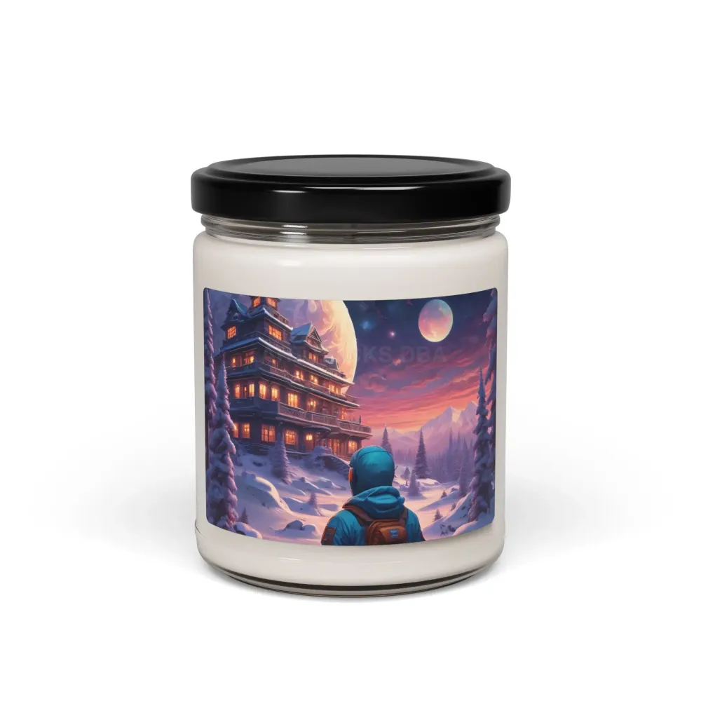 Vela de soja perfumada de invierno acogedora, 255 g | Decoración para el hogar, regalo para él/ella, relajación, aromatera...