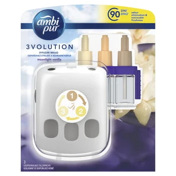Ambientador Ambi Pur Electric 3Volution Moonlight Vanilla Set 20ml Procter & Gamble