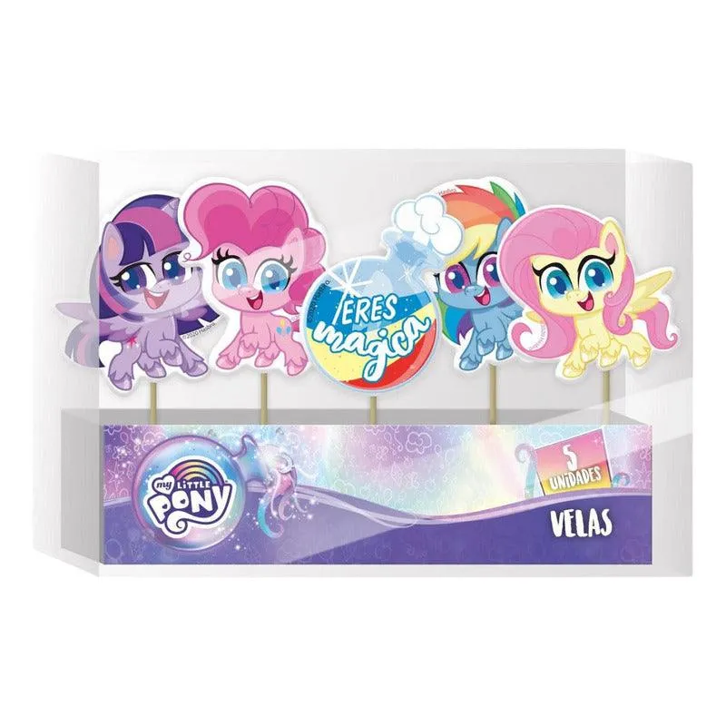Set 5 Velas My Little Pony Para Cumpleaños Pronobel