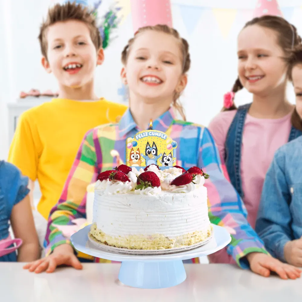 Vela De Cumpleaños Bluey Feliz Cumple Pronobel