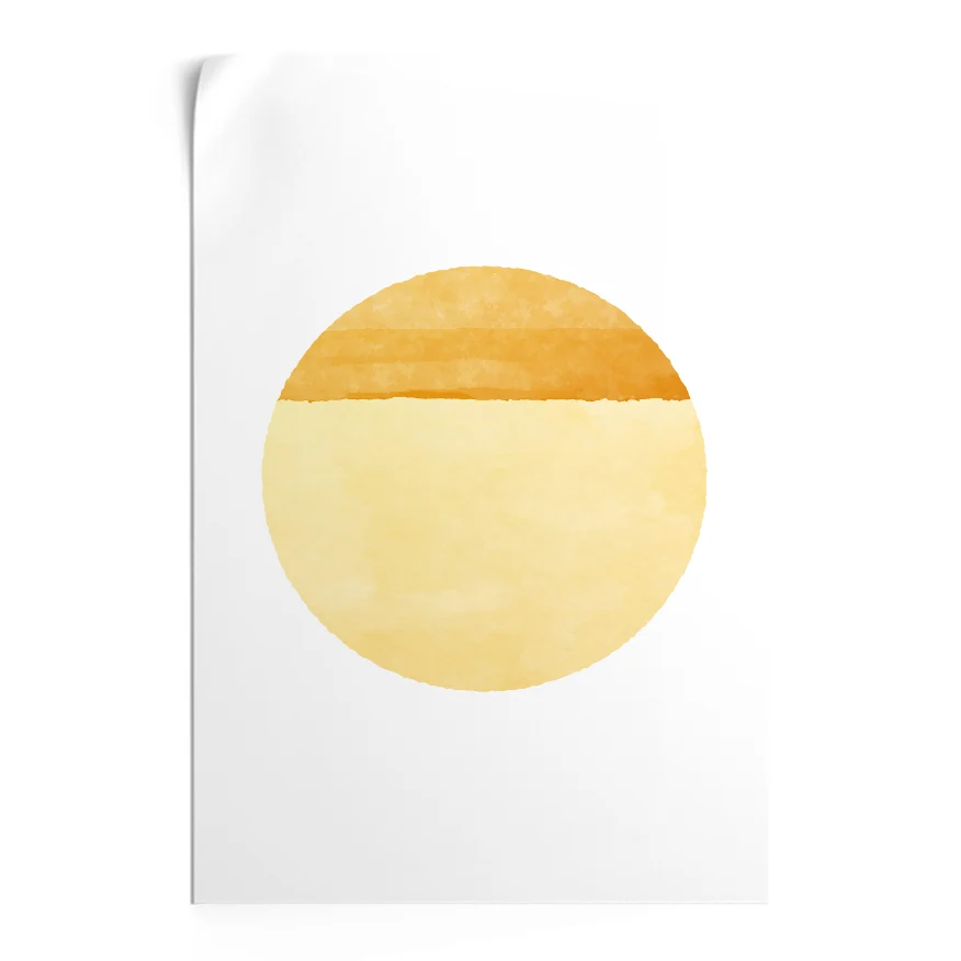 Puesta Del Sol Cuadríptico Poster